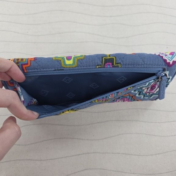 Vera Bradley Womems Crossbody Hip Pack & Wallet Blue Painted Medallons Bag Purse - Picture 14 of 14